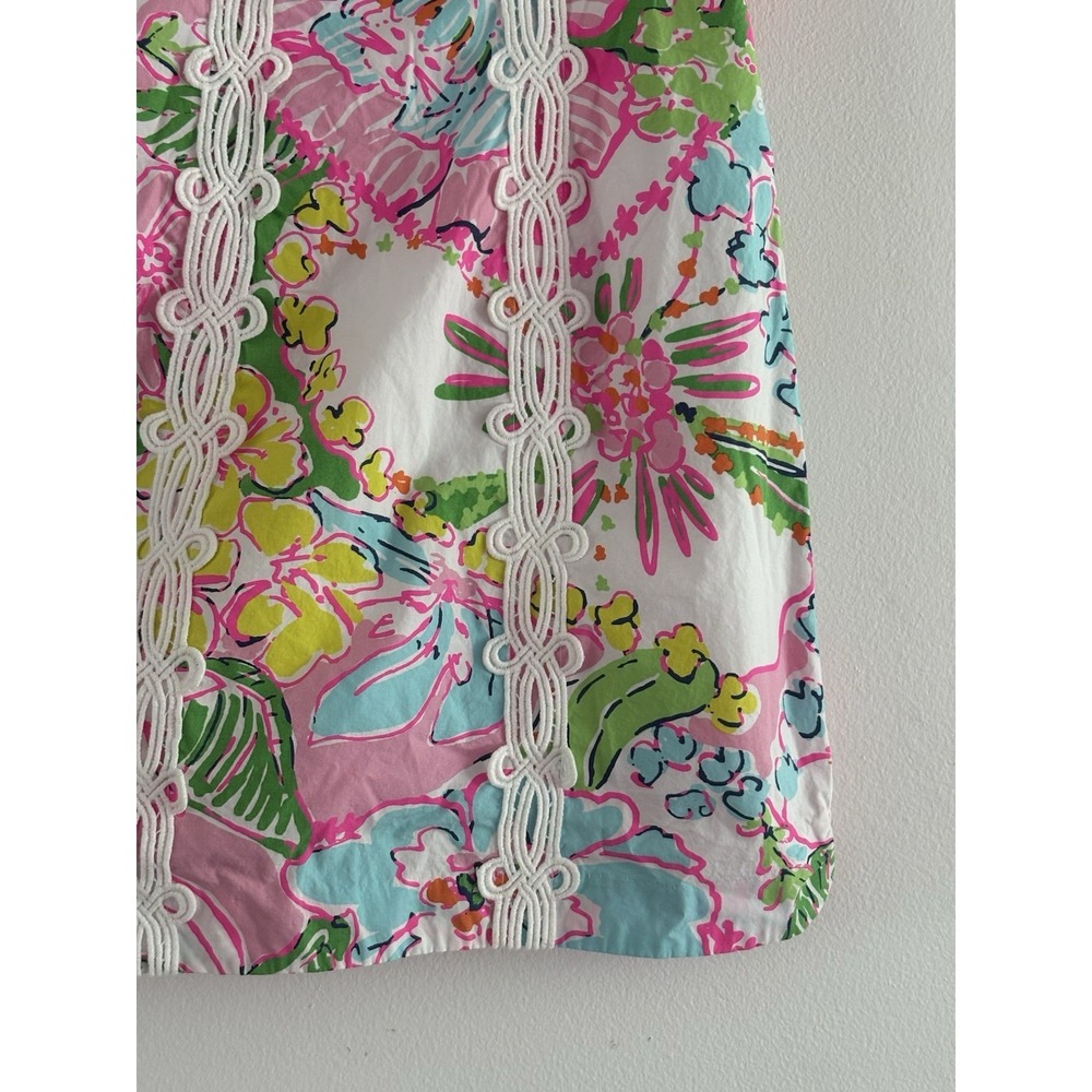 Lilly Pulitzer x Target Nosey Posie Floral Shift Dress Sz 4 - Picture 4 of 6